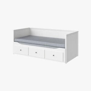 Day-bed W 2 Drawers/2 Mattresses, White Firm