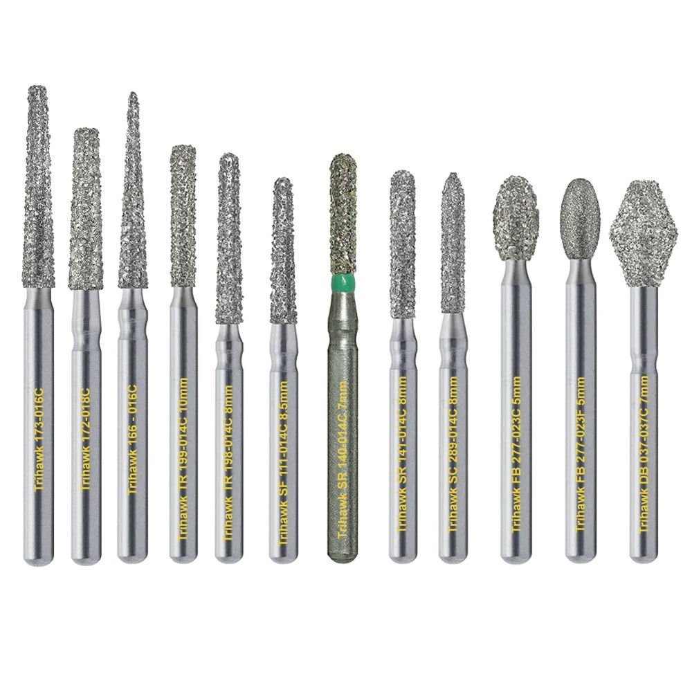 TriHawk Tooth Preparation Bur Set FG (10 pcs)