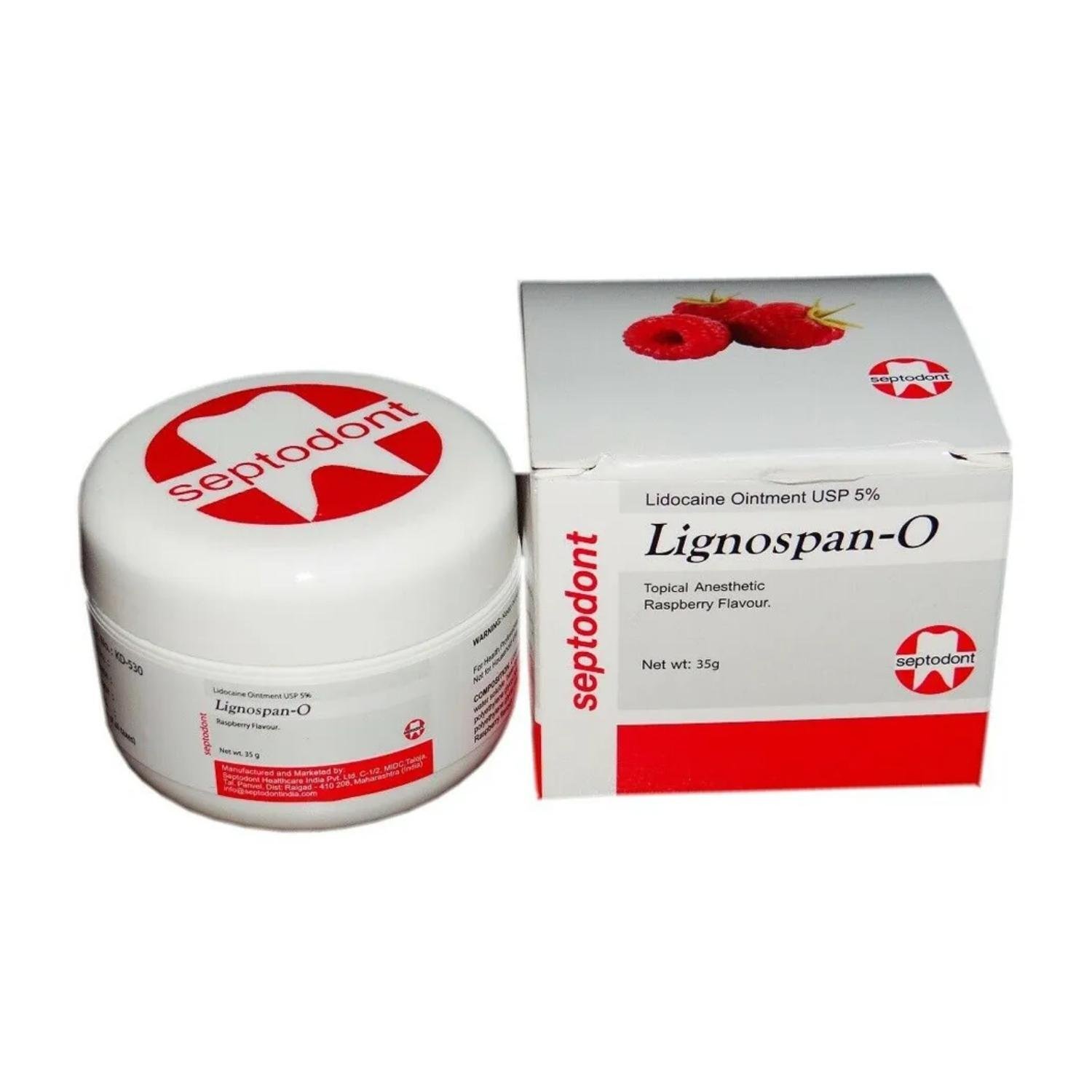 Septodont Lignospan-O Anaesthetic Ointment (Jar of 35g)