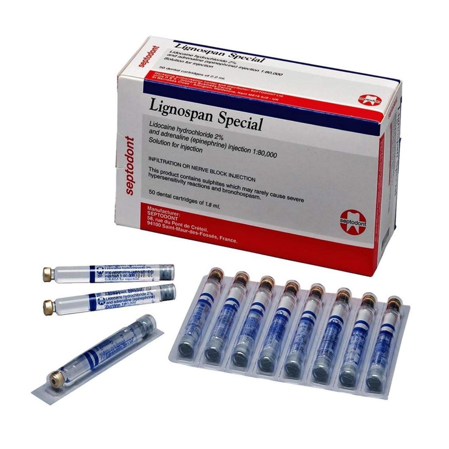 Septodont Lignospan Special (50 cartridges)