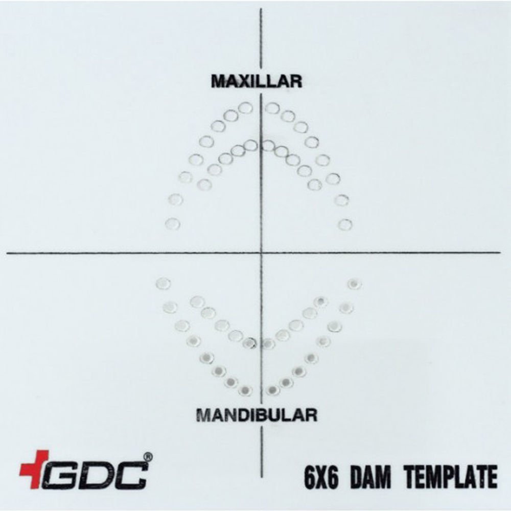 GDC Rubber Dam Template 6x6 (Rdt)