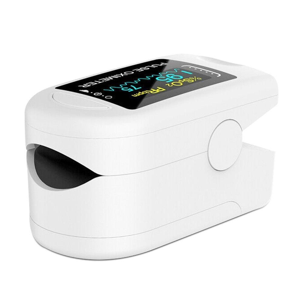 Finger Pulse Oximeter With OLED Display-Premium White