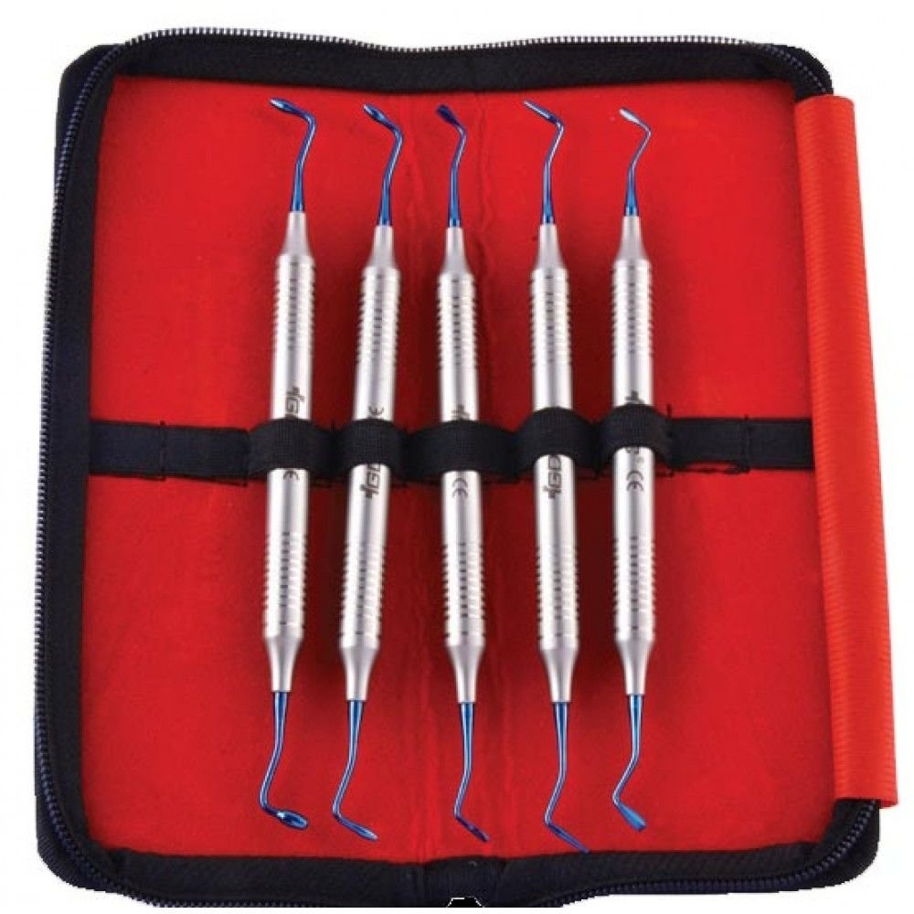GDC Titanium Coated Composite Instrument Posterior Set Of 5 Pcs (CIPPB5)