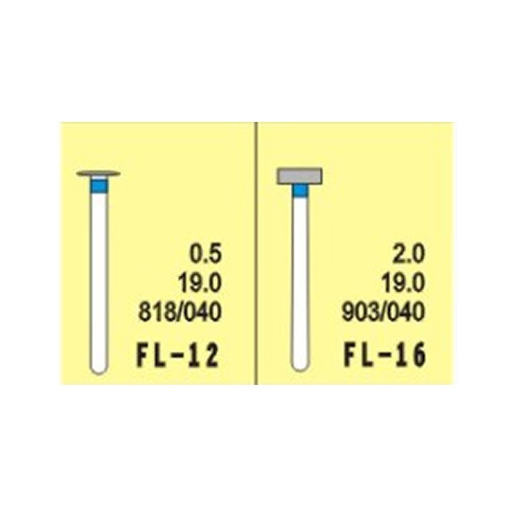 NewDiamond Flat Lathe Diamond Burs -FL (Pack of 3)