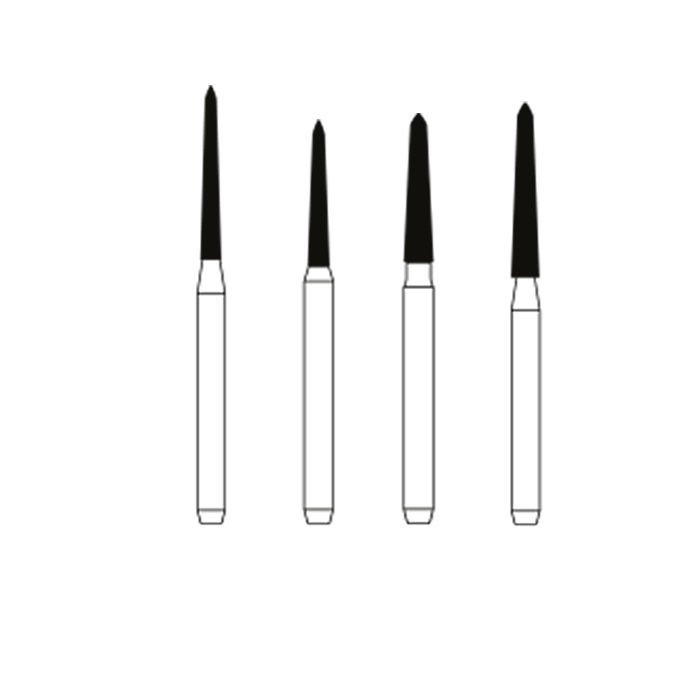 Microdont Pointed Taper FG Diamond Burs - FO Series