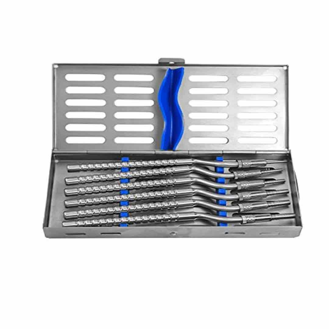 GDC Osteotomes Flat Curved with Cassette Set Of 6 (OSTMPUAWC6)