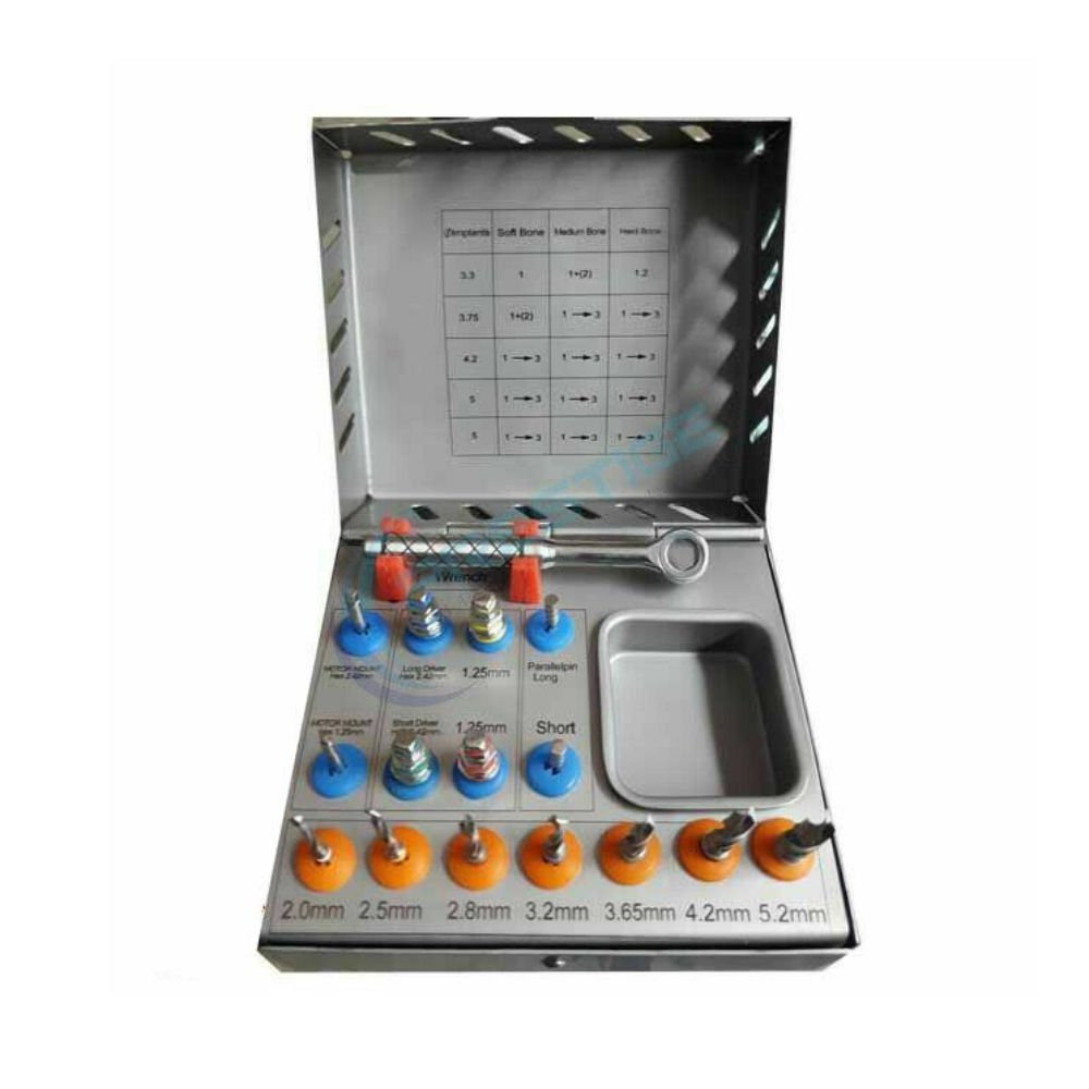 MS Implants Surgical Kit For Conventional Implants (16 Pieces)
