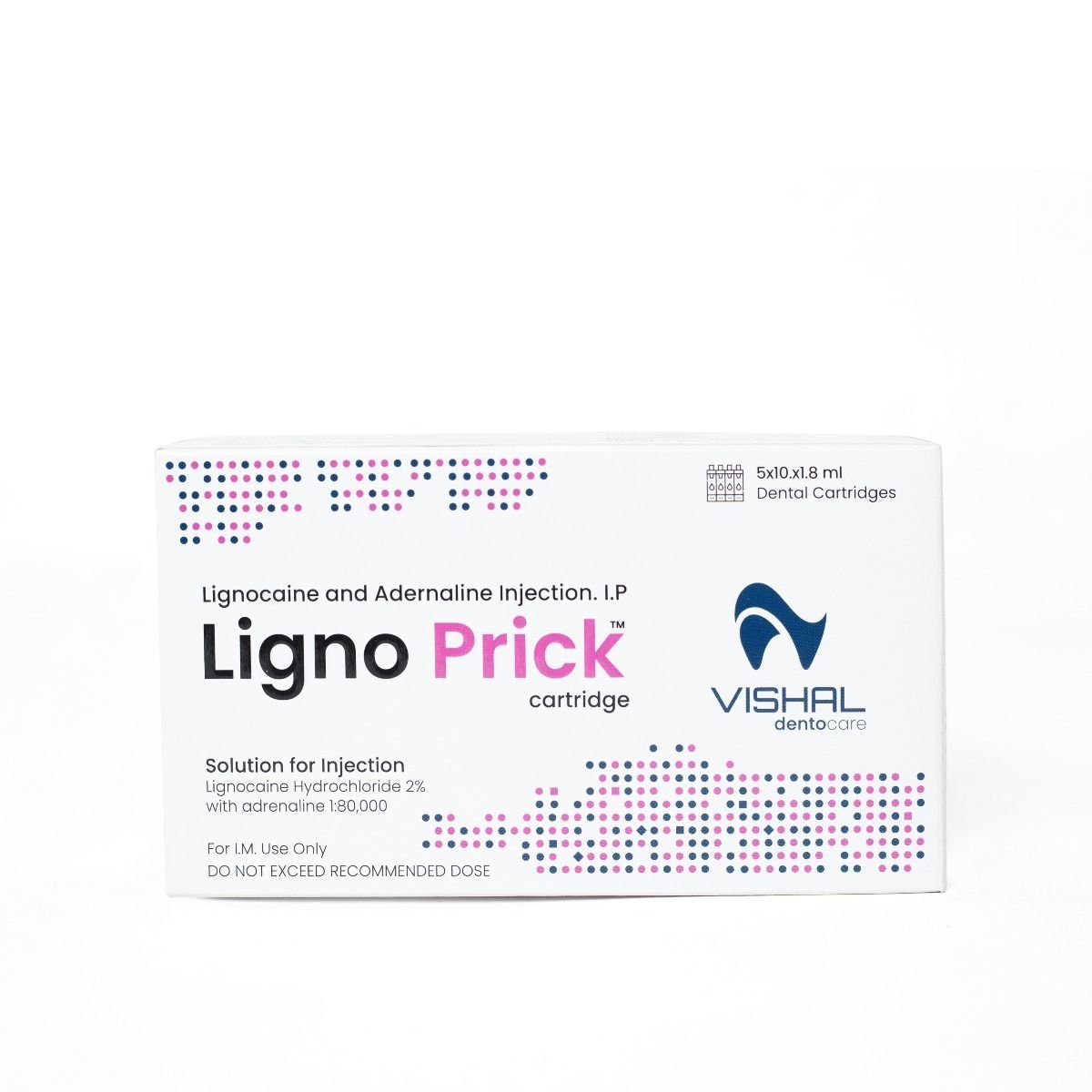 Vishal DentoCare Ligno Prick Cartridges (Pack of 50)