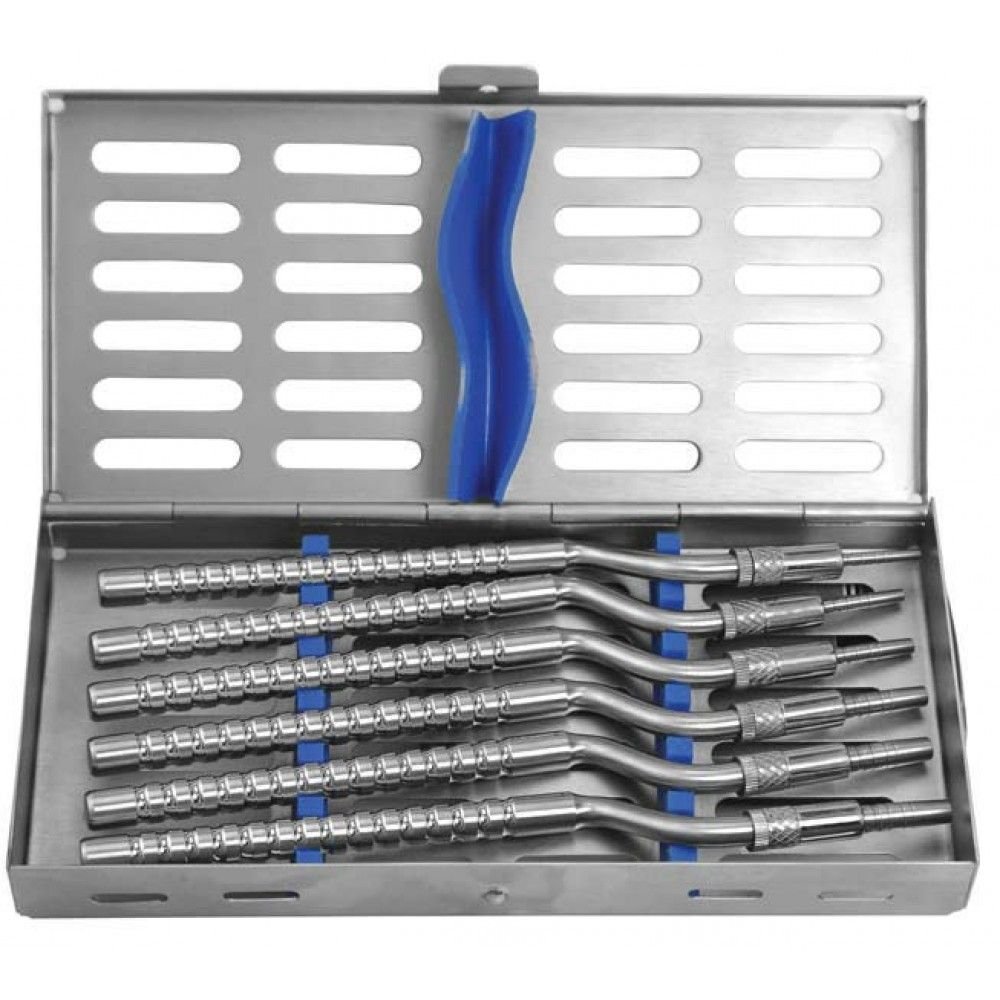 GDC Osteotome Concave Angulated Set Of 6 In Cassette (Ostmshawc6)