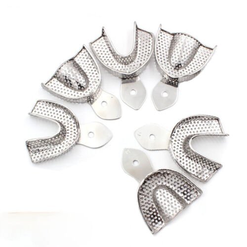 GII Impression Trays perforated stainless steel (Set of 10)