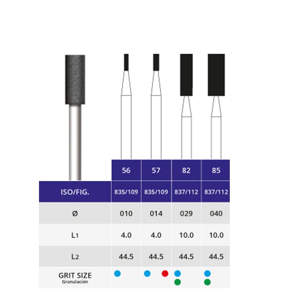 Microdont Straight Fissure HP/PM Diamond Burs