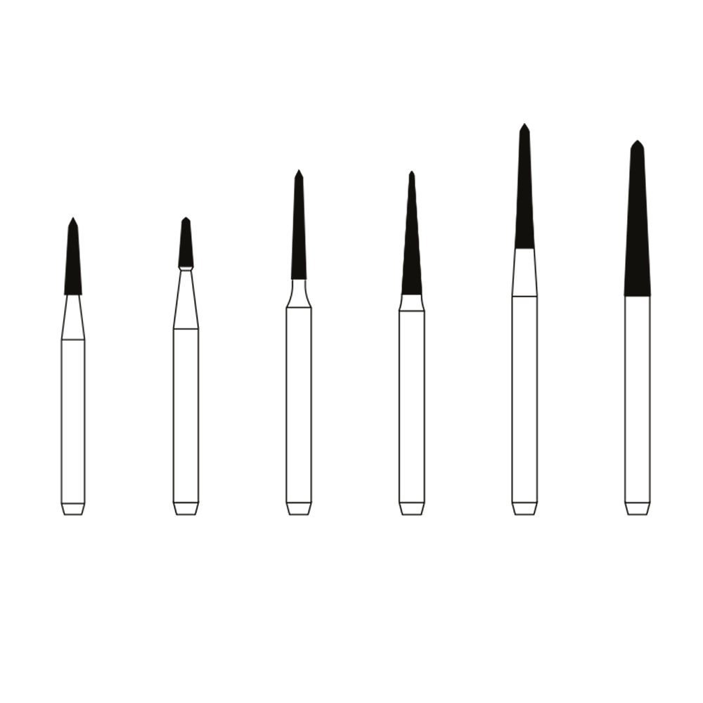 Microdont Conical Torpedo FG Diamond Burs - TC Series